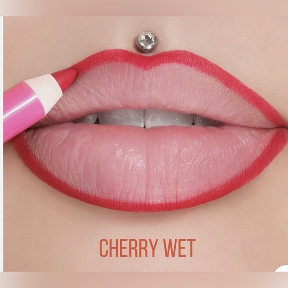 Jeffree Star Velour Lip Liner In Cherry Wet Full Size NIB - Picture 4 of 6